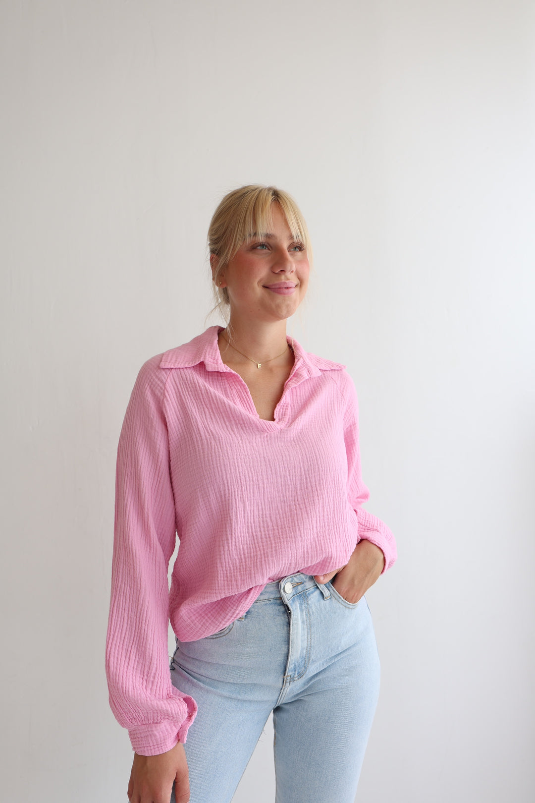 Schlupfbluse aus Musselin Chloe