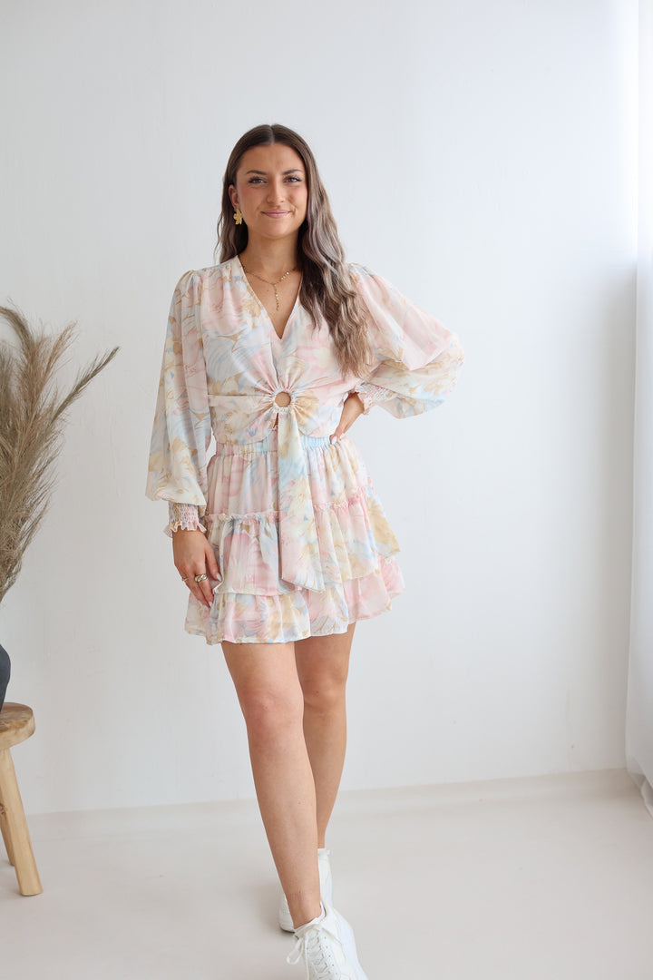Cropped Bluse mit Floraprint Laurella