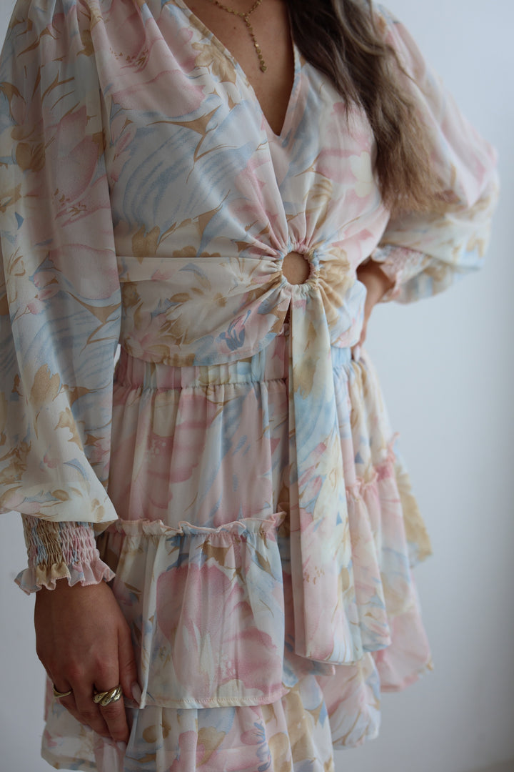 Cropped Bluse mit Floraprint Laurella