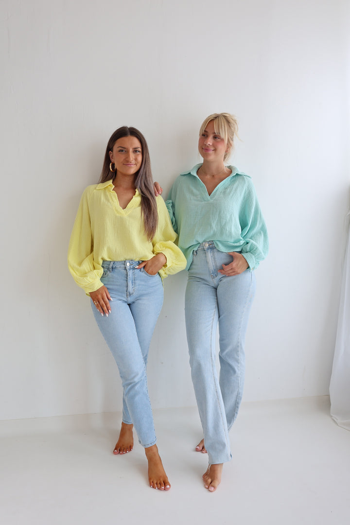 Schlupfbluse aus Musselin Chloe