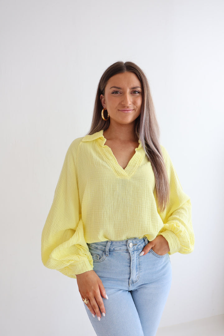 Schlupfbluse aus Musselin Chloe