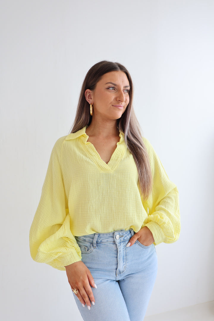 Schlupfbluse aus Musselin Chloe