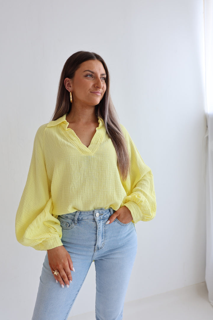 Schlupfbluse aus Musselin Chloe