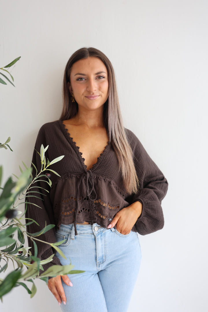 Musselinbluse Sweet Ruffles