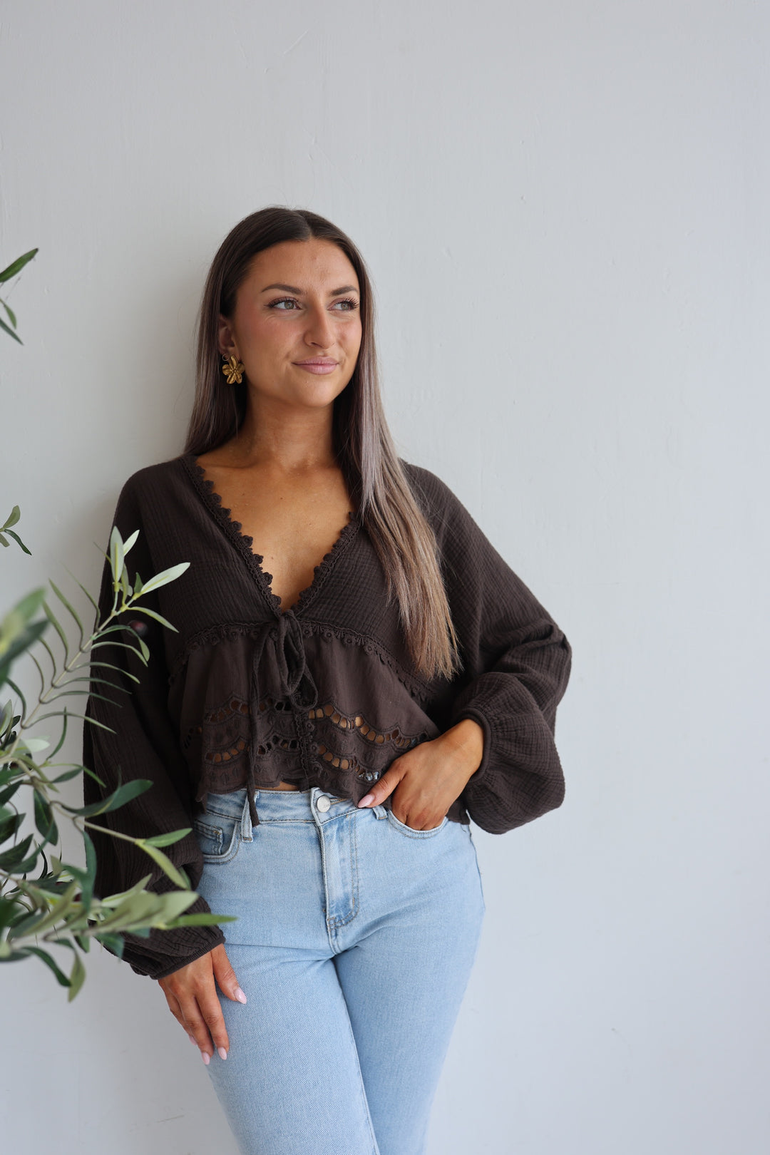 Musselinbluse Sweet Ruffles