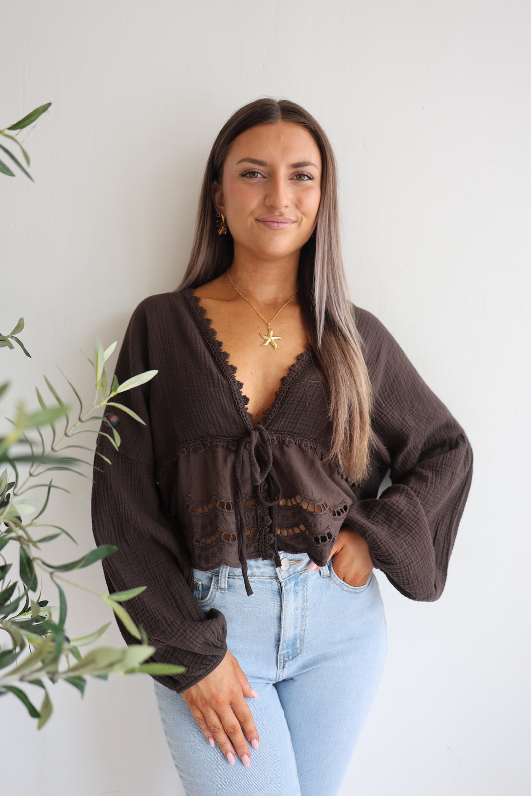 Musselinbluse Sweet Ruffles