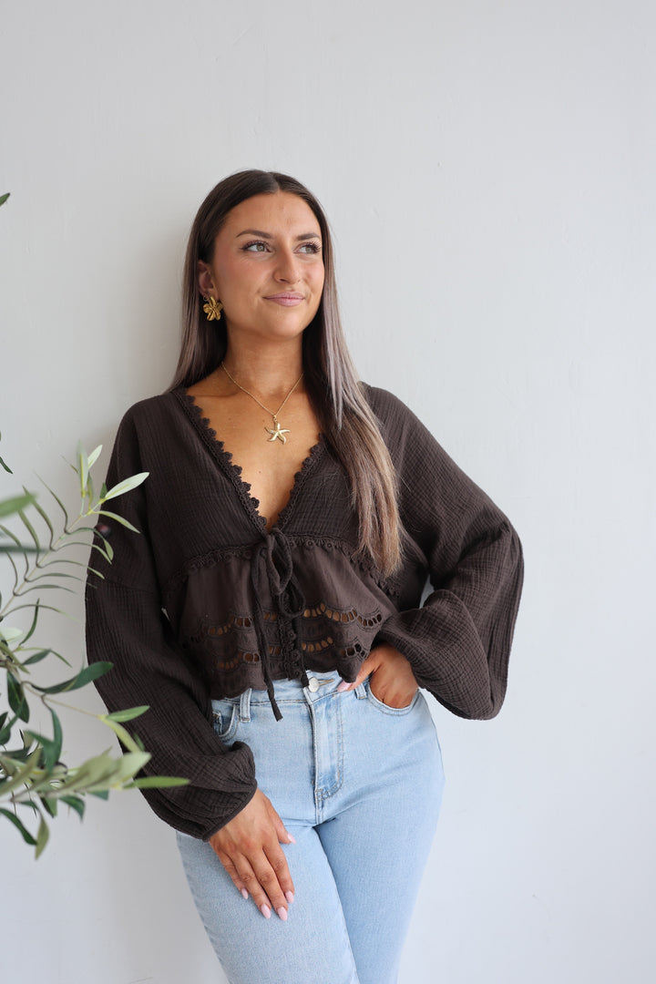 Musselinbluse Sweet Ruffles