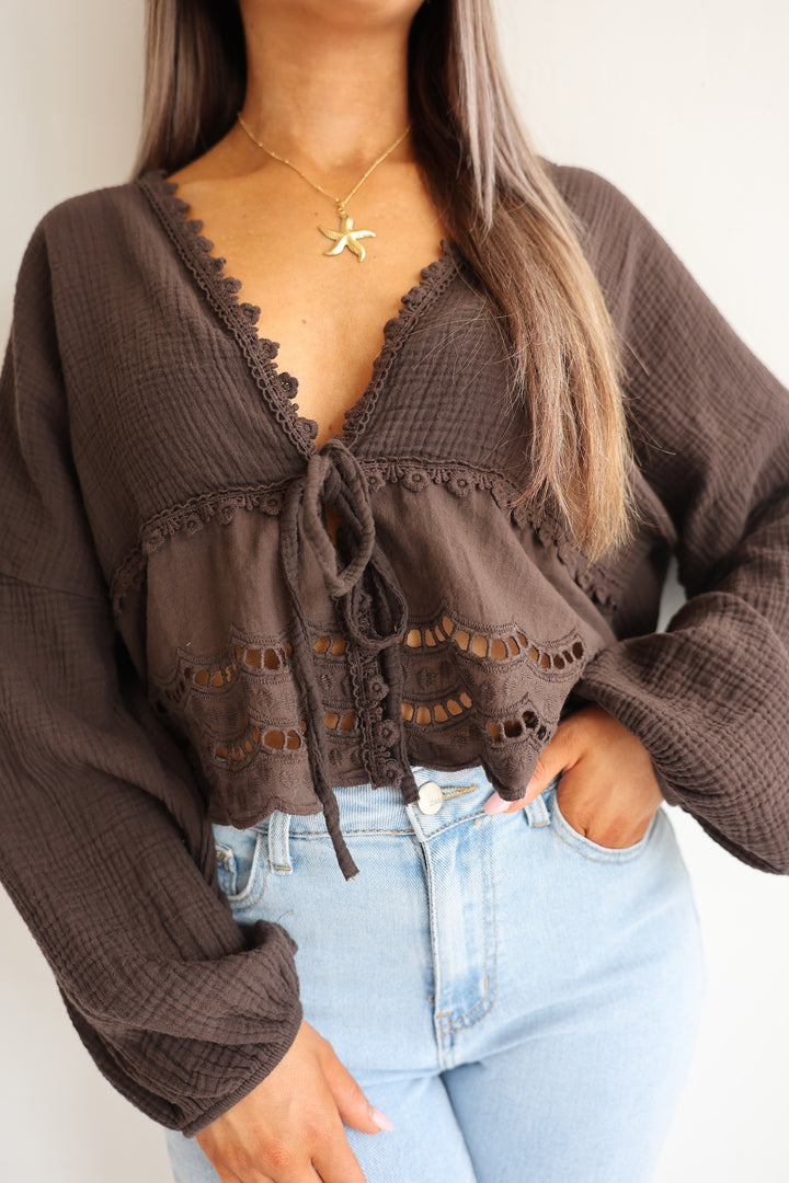 Musselinbluse Sweet Ruffles