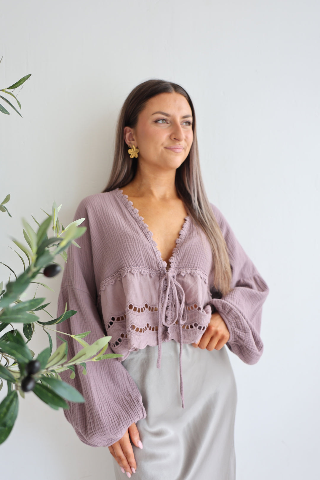 Musselinbluse Sweet Ruffles