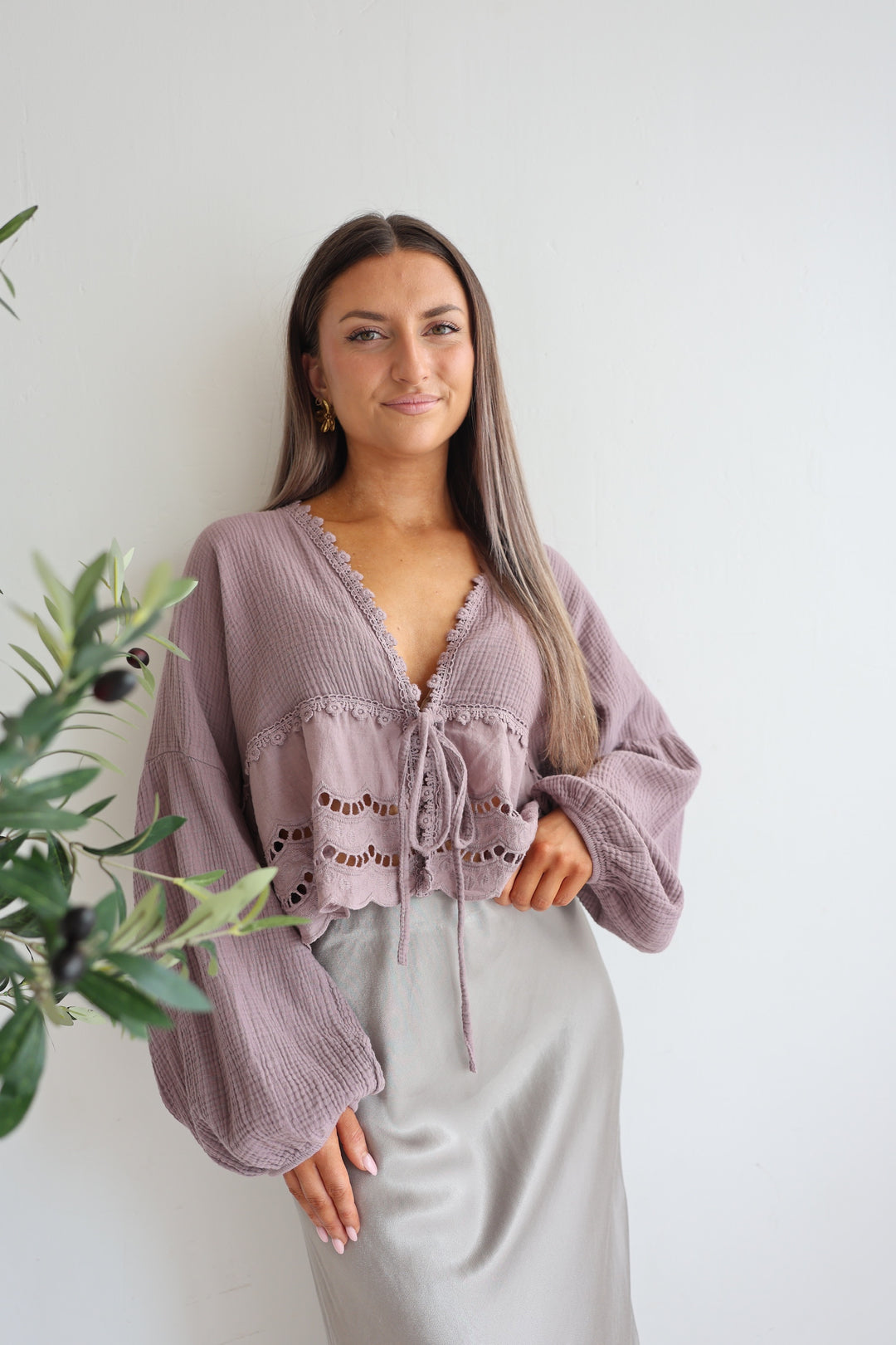 Musselinbluse Sweet Ruffles
