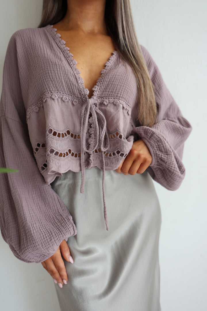 Musselinbluse Sweet Ruffles