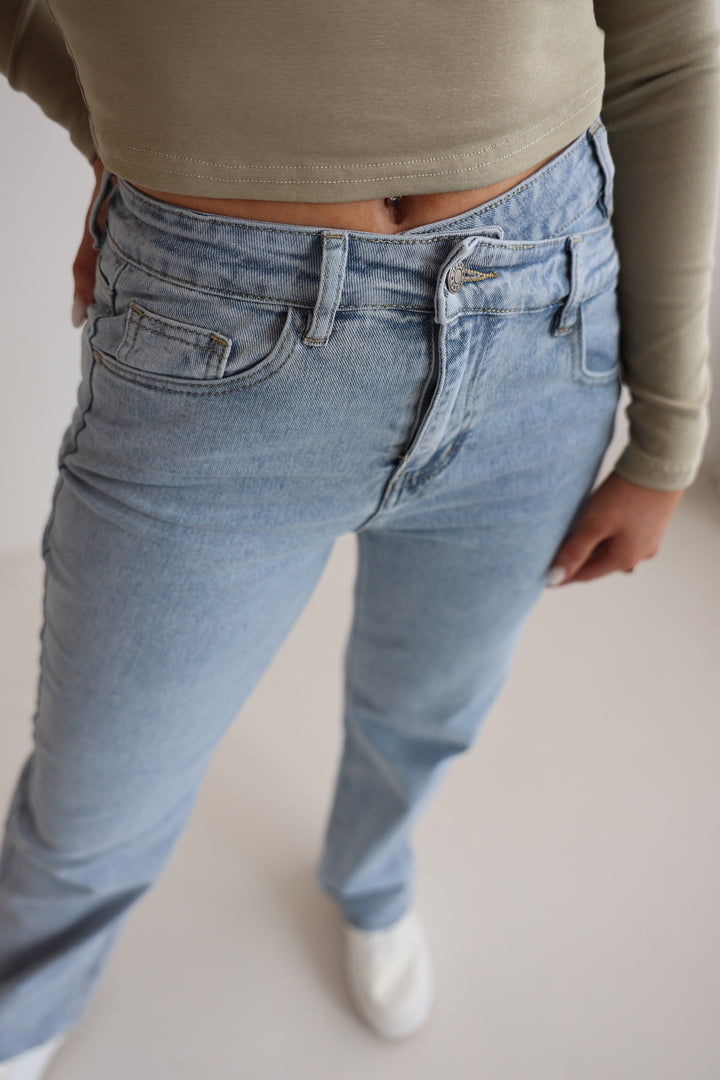 Asymmetrische Straight Fit Jeans Leny (8568)