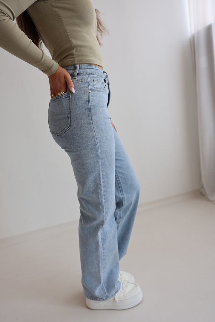 Asymmetrische Straight Fit Jeans Leny (8568)