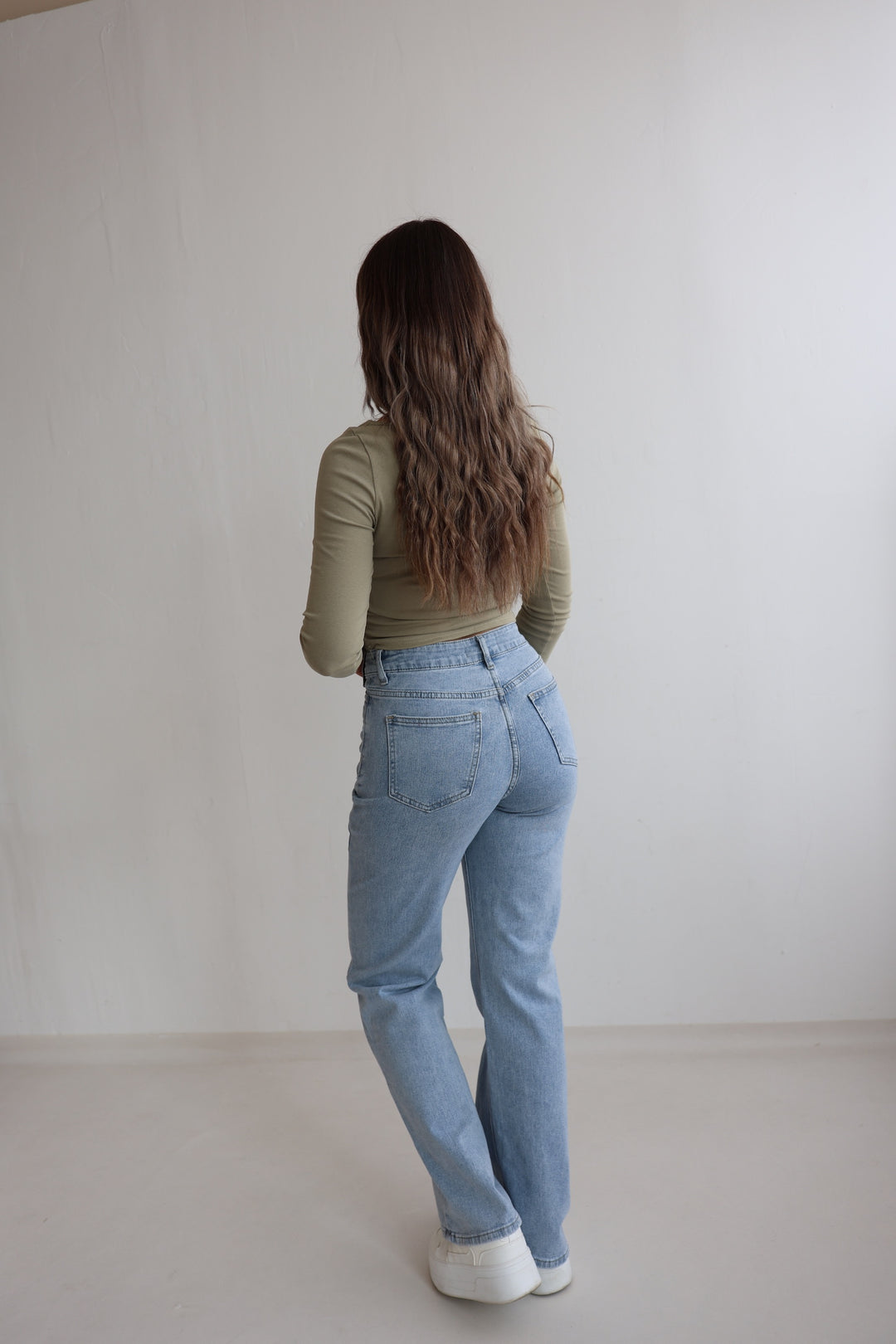 Asymmetrische Straight Fit Jeans Leny (8568)