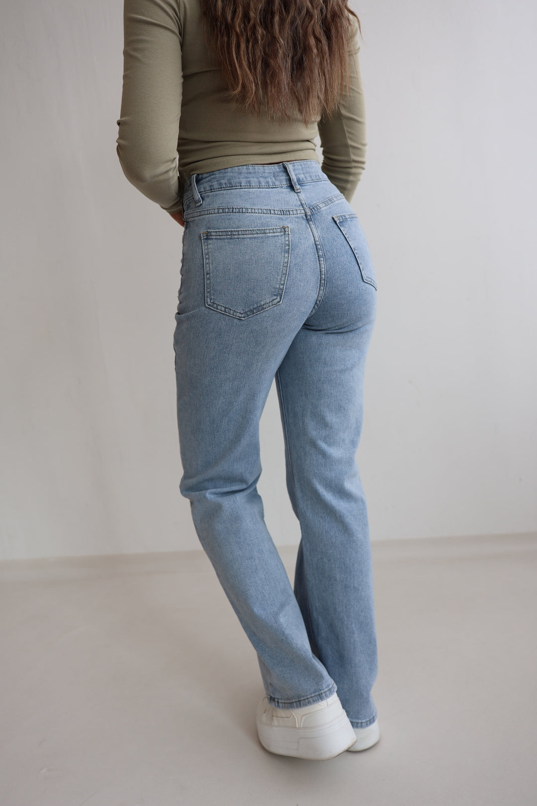 Asymmetrische Straight Fit Jeans Leny (8568)