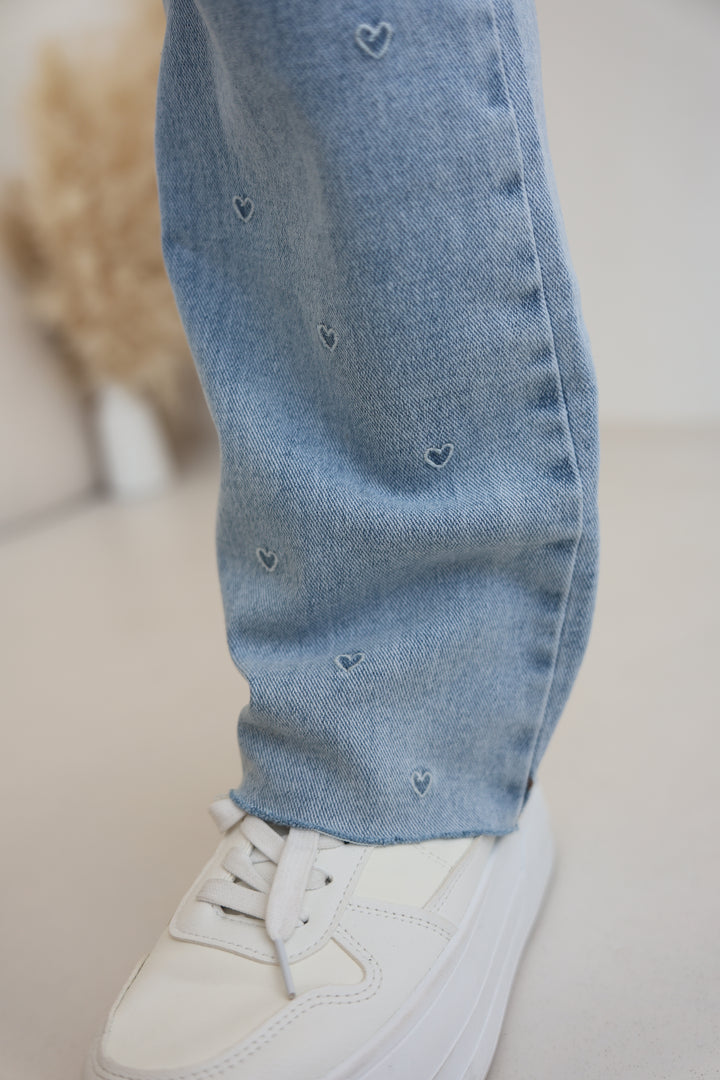 Straight Fit Jeans Blue Hearts (RD3187)