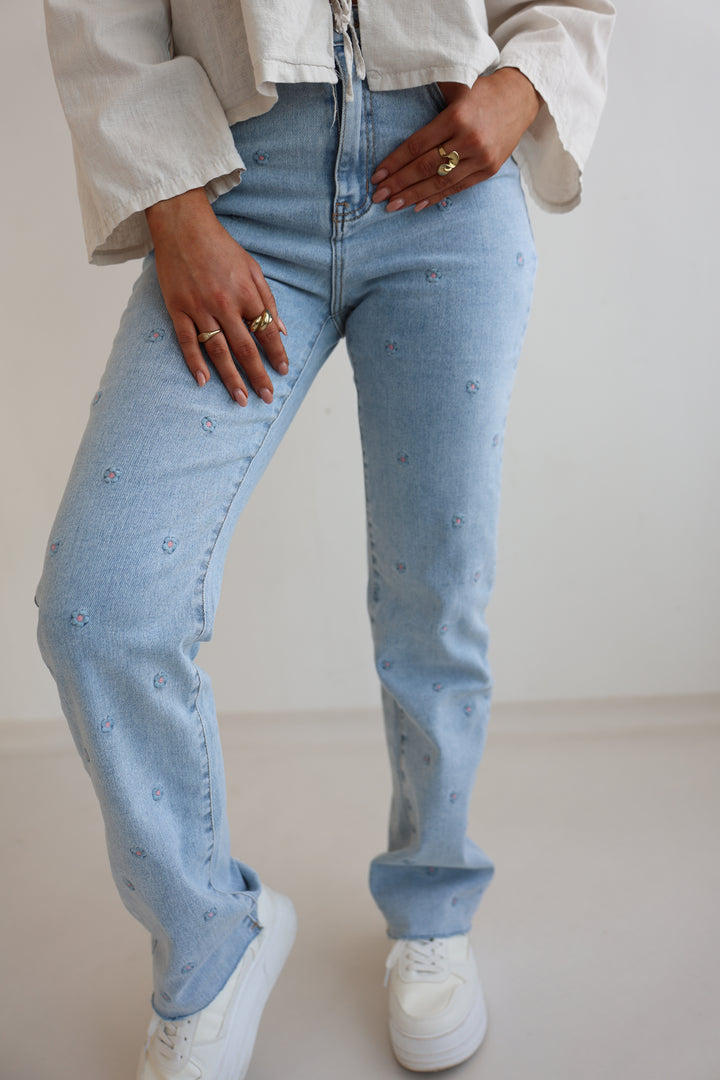 Straight Fit Jeans Daisy Vibes (RD3186)