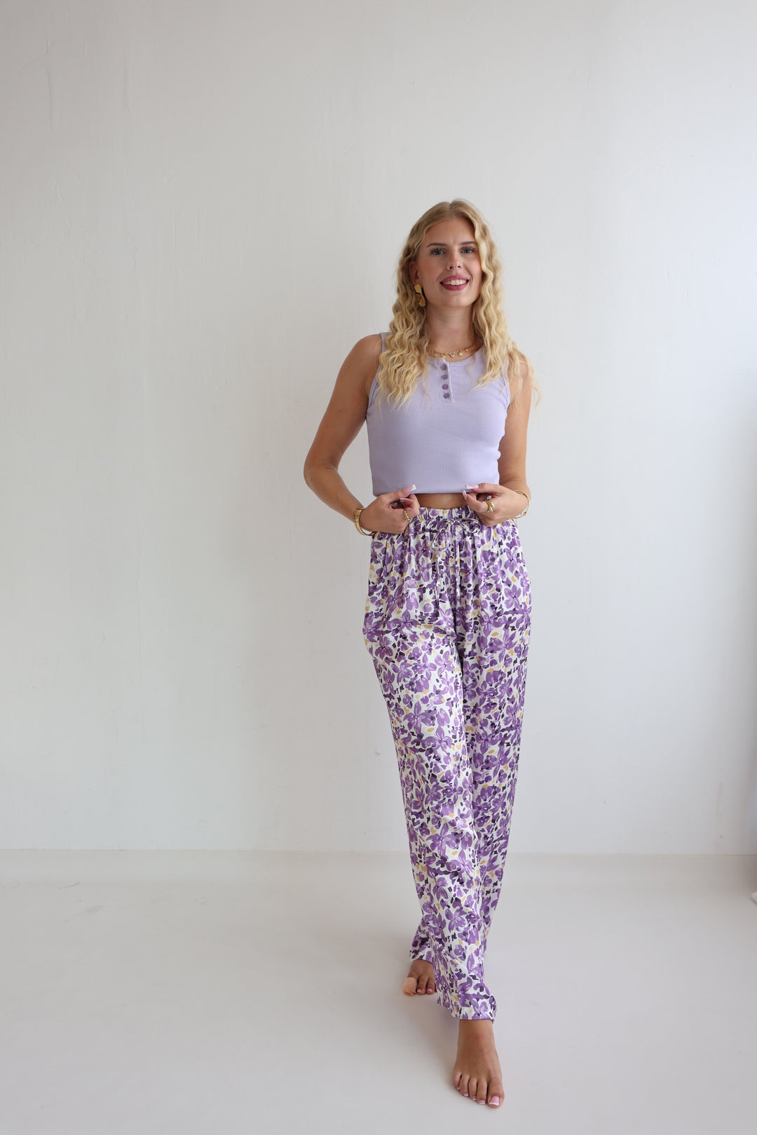 Lockere Hose aus Viskose Sunshine