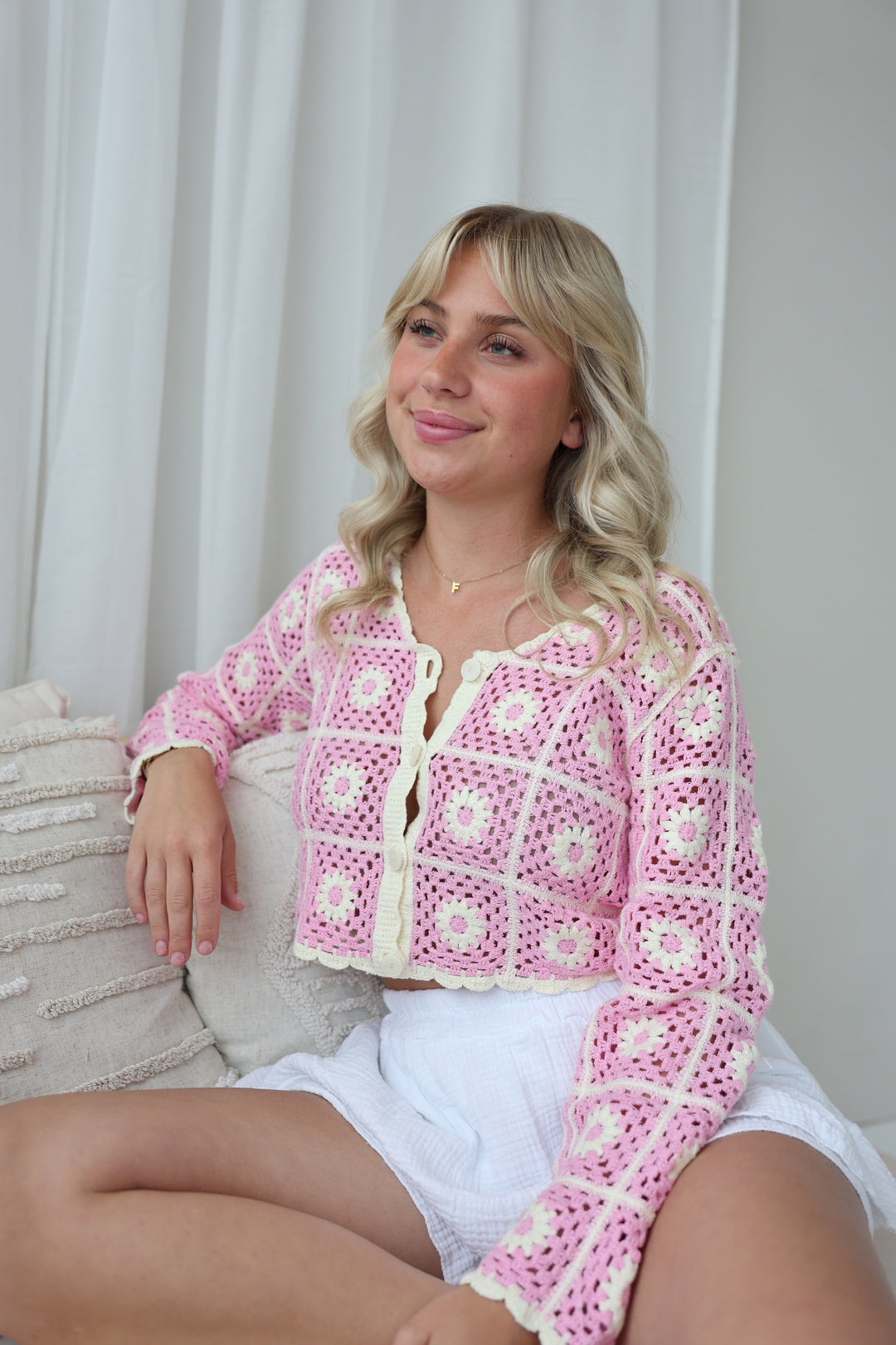 Häkelcardigan Boho Flowers