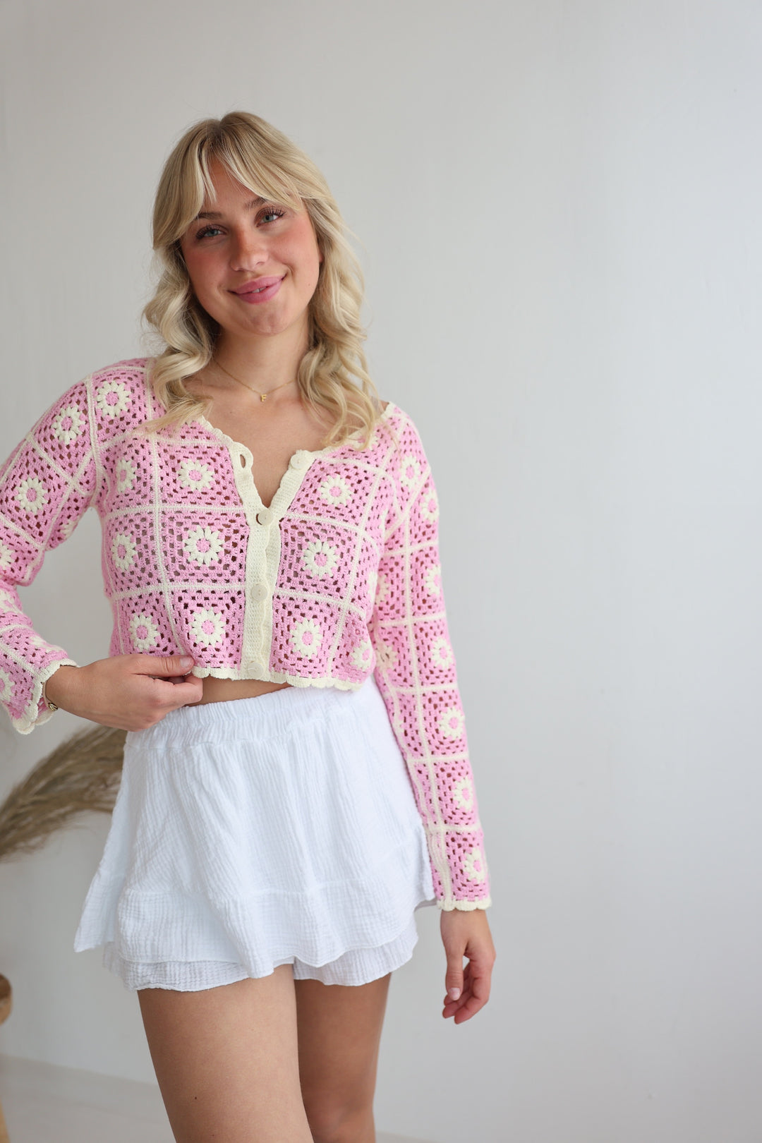 Häkelcardigan Boho Flowers
