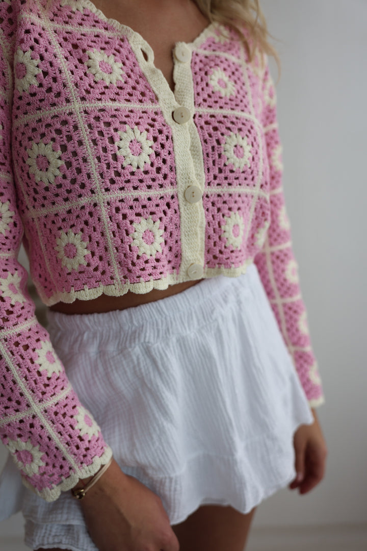 Häkelcardigan Boho Flowers
